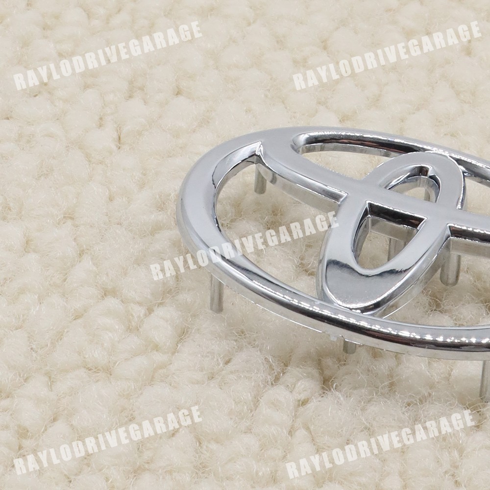 3D CHROME SILVER STEERING WHEEL EMBLEM CLIP-ON REPLACEMENT FOR TYT UNIVERSAL CAR