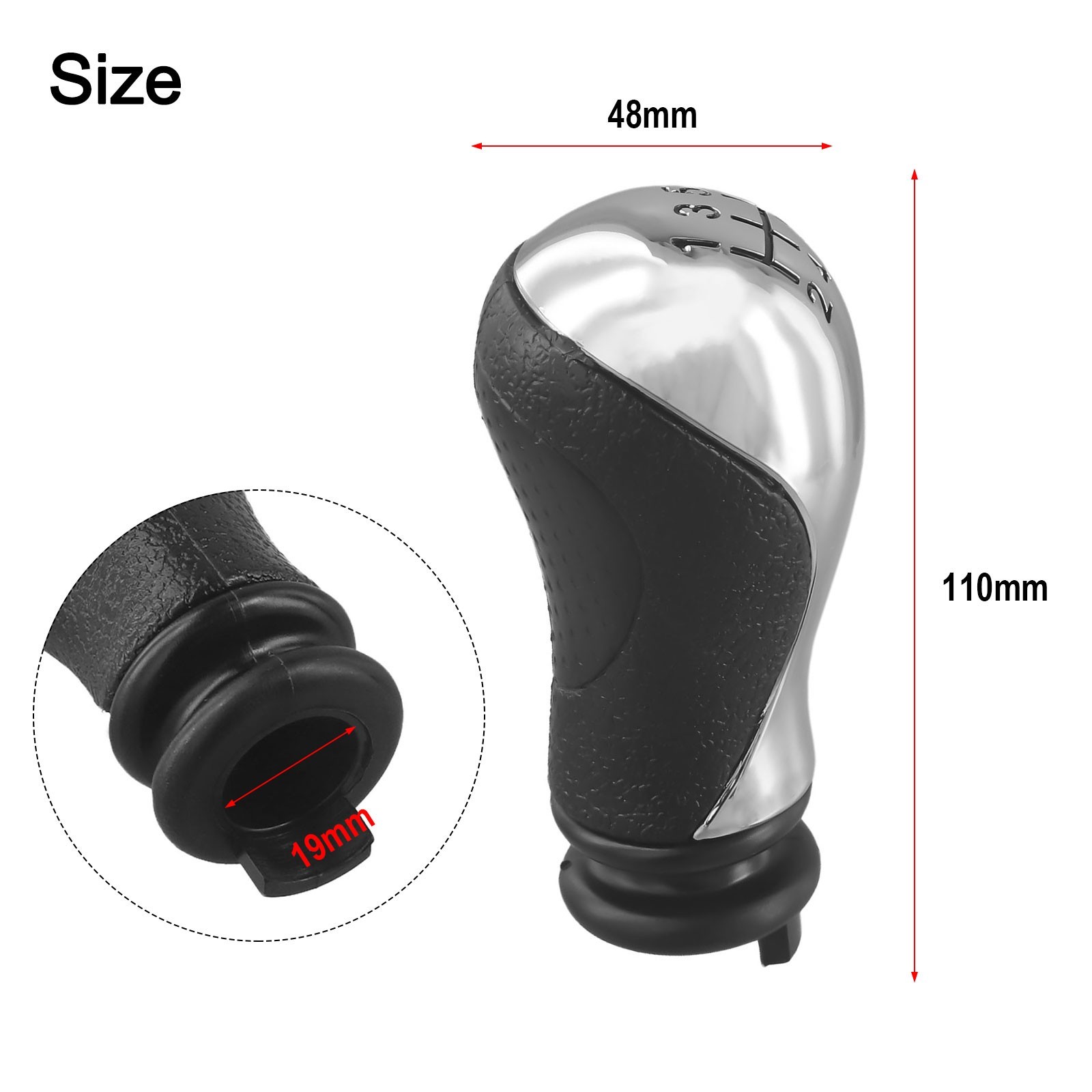 Car Interior Upgrade Gear Shift Knob Head Aftermarket Product Easy Installation