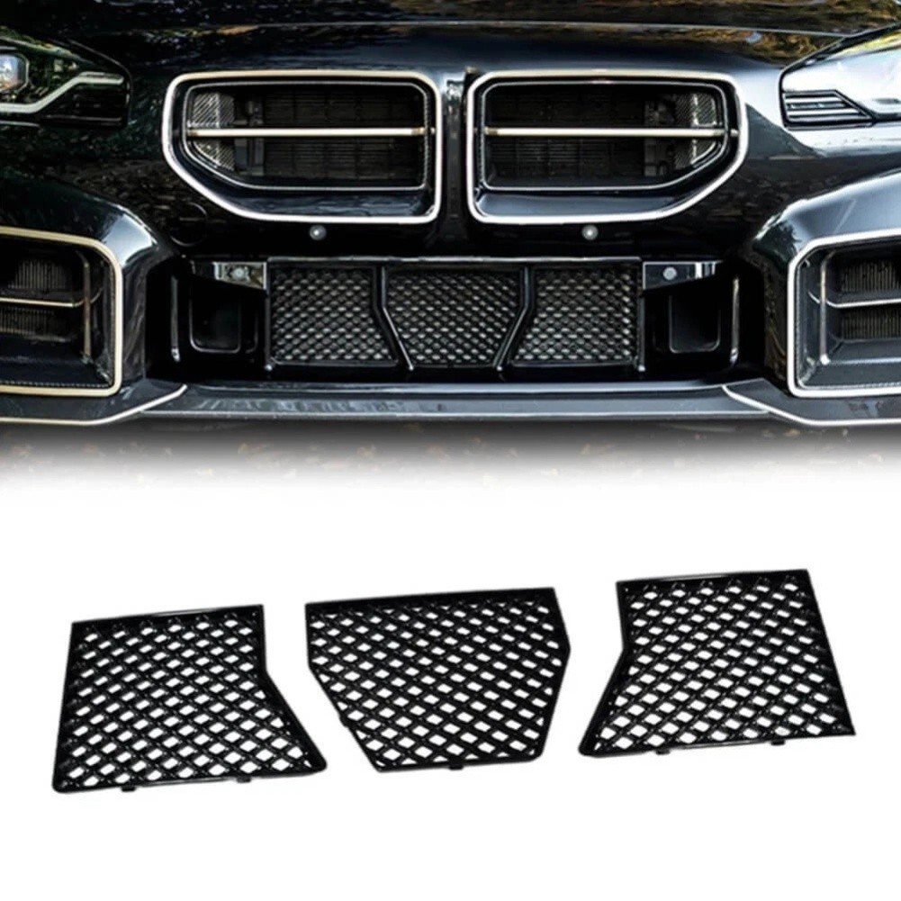 3 Piece Front Bumper Lower Mesh Grille for BMW G87 M2 Model Years 2023 2025