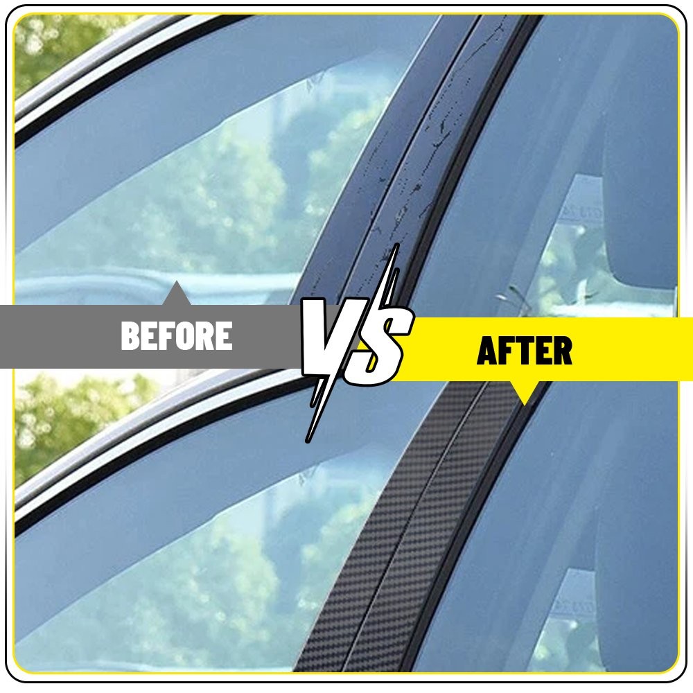 For Toyota Camry 2018 19 20-2023 24 Look Window Pillar Posts Covers Carbon Fiber