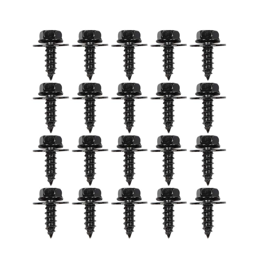 Fit For Toyota Firewall & Splash Shield Screws M6.3 x 20mm Long- 10mm Hex 20pcs