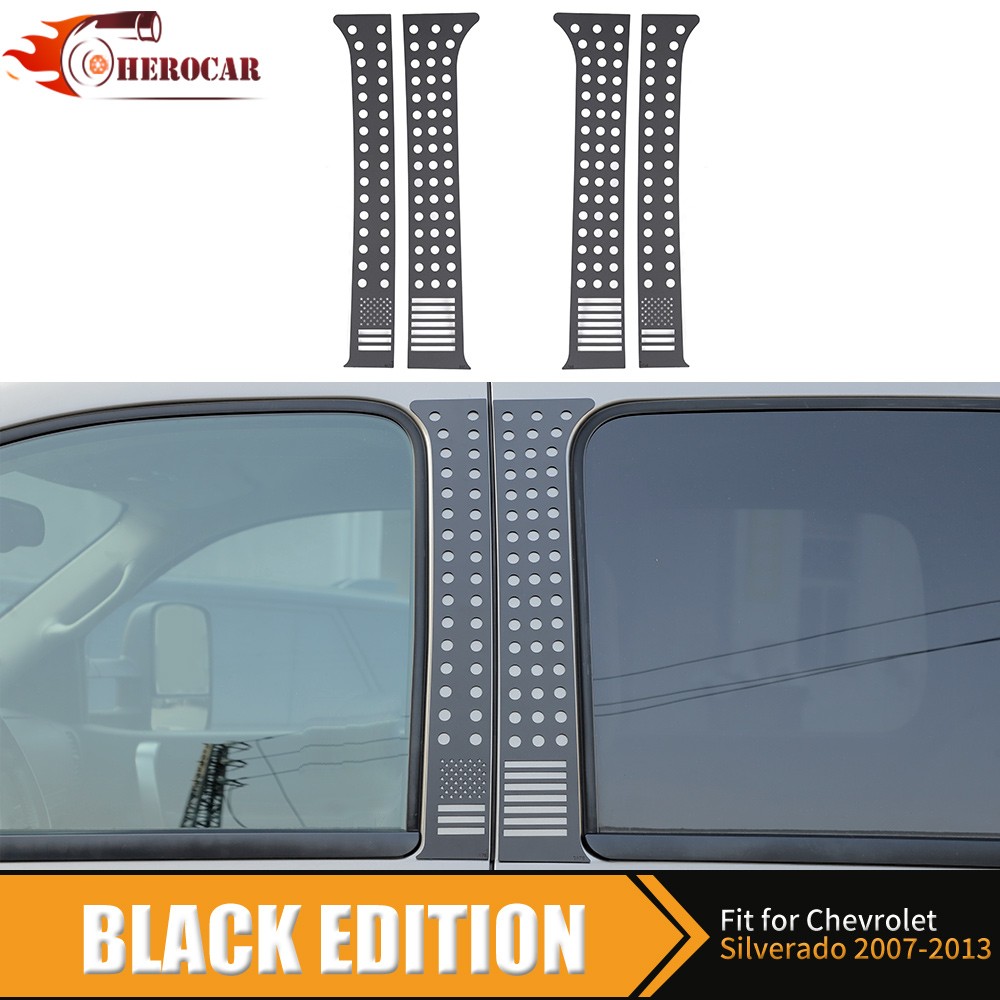 Window Pillar Posts Cover For Chevy Silverado SIERRA Avalanche 07-13 Accessories
