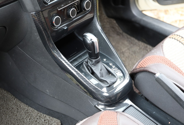 Middle Console Gear Shift Frame For 2010-13 Volkswagen Golf MK6 RHD Carbon Fiber
