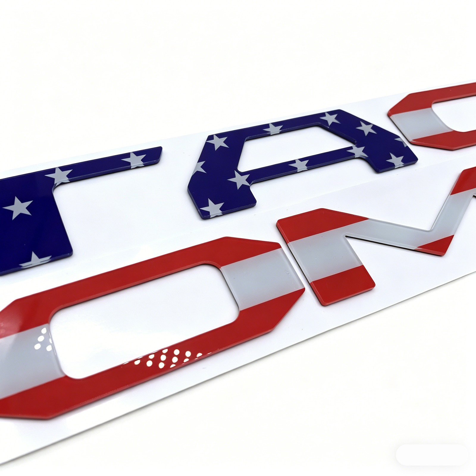 Tailgate Insert Letters For Tacoma 2016-2023 Emblem US Flag Style Badge Acrylic
