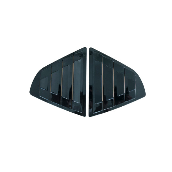For Toyota Camry 2018-2024 Bright Black Window Louvers Rear Vent Cover Trim