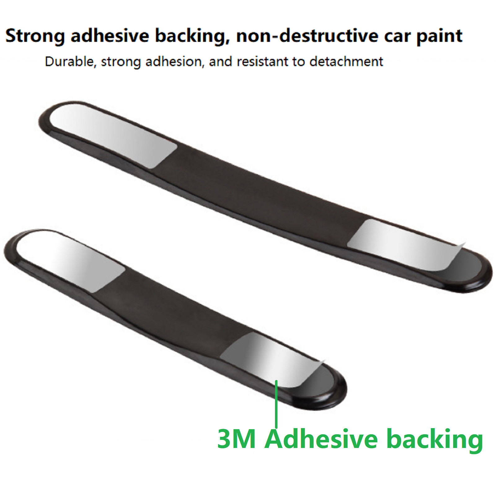 4Pcs High Hardness Anti-collision Strip Protection Car Door Carbon Fiber Texture