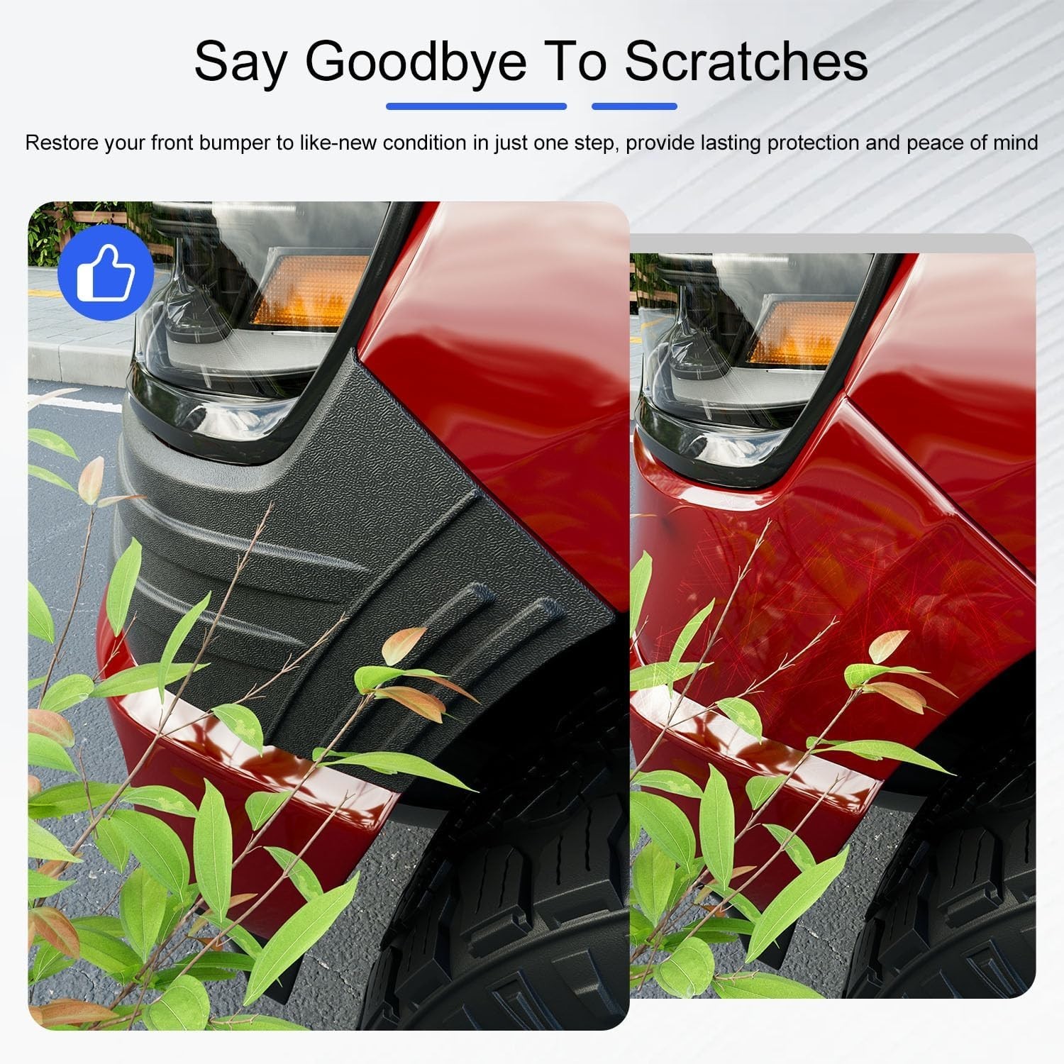For 2019-2025 Dodge Ram 1500 Front Bumper End Cap Extension Trim End Cover