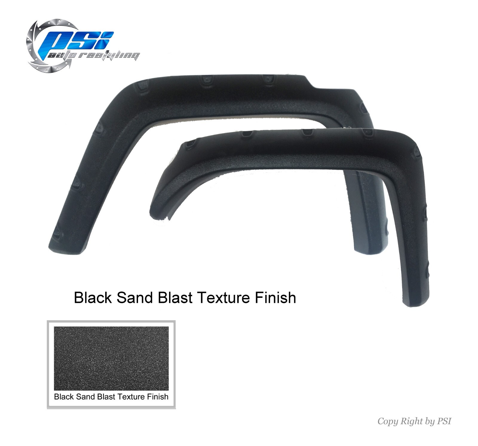 Pocket Bolt Style Fender Flares Textured Finish Fits Toyota FJ Cruiser 07-14