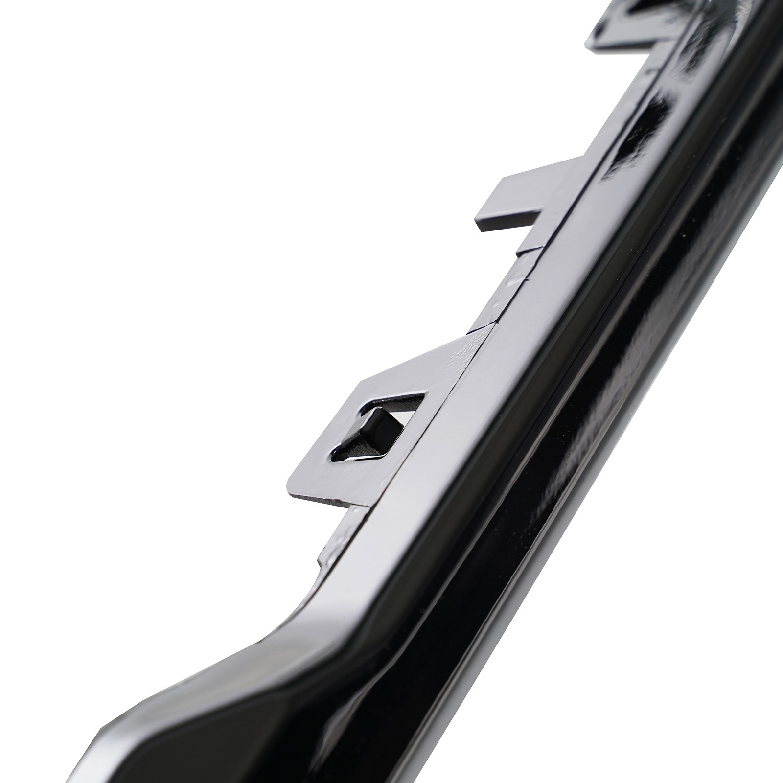 For 2021-2023 Ford F-150 Glossy Black Front Bumper Lower Molding Trim Valance