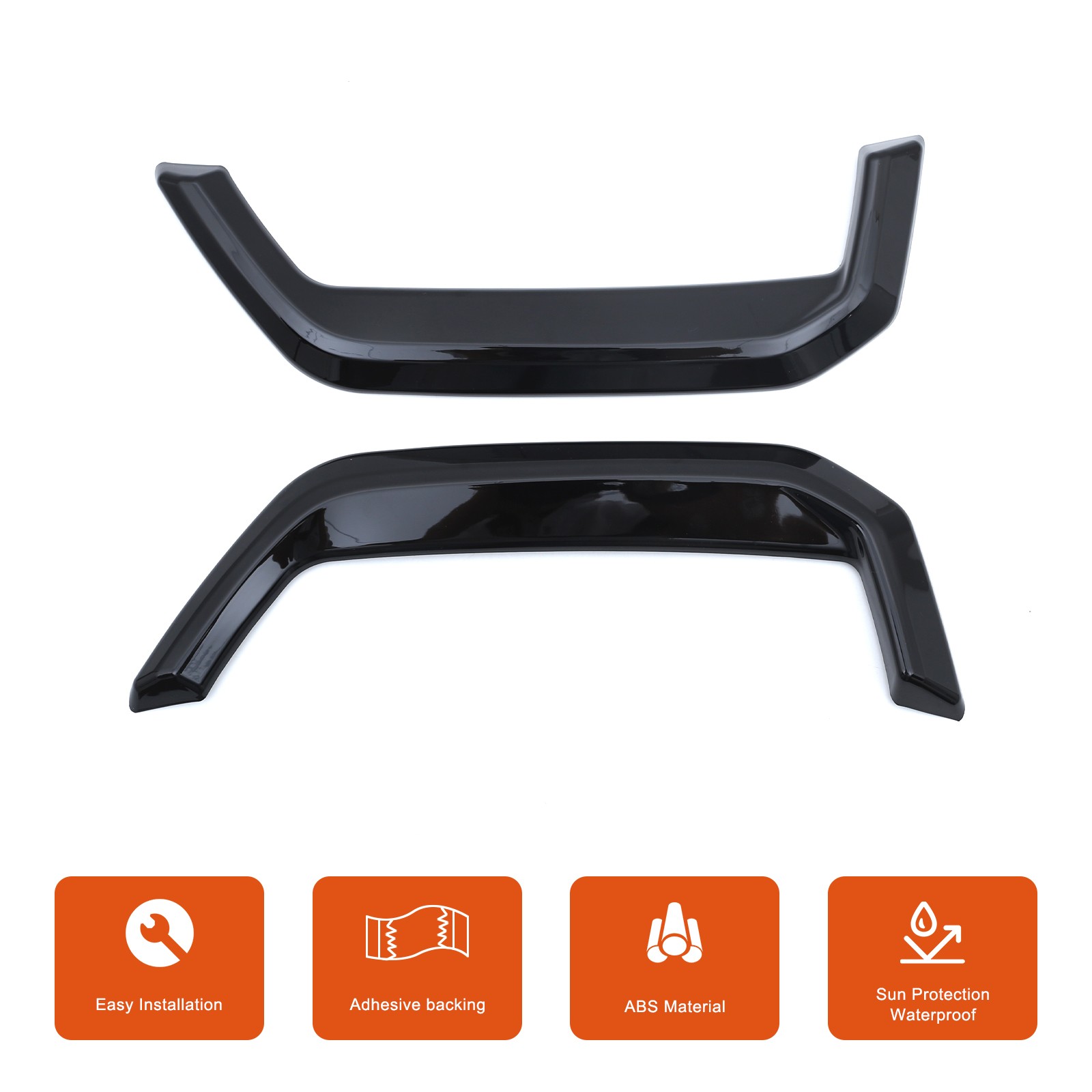 Glossy Piano Black Exhaust Tip Trim For BMW 5 Series G60 M Sport Version 24+ US