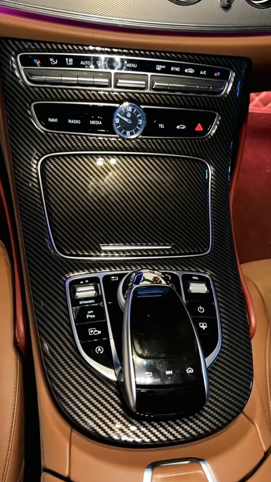Center Console Trim Panel For 2016-2018 Benz E-Class W213 E63/E43AMG E300 E400