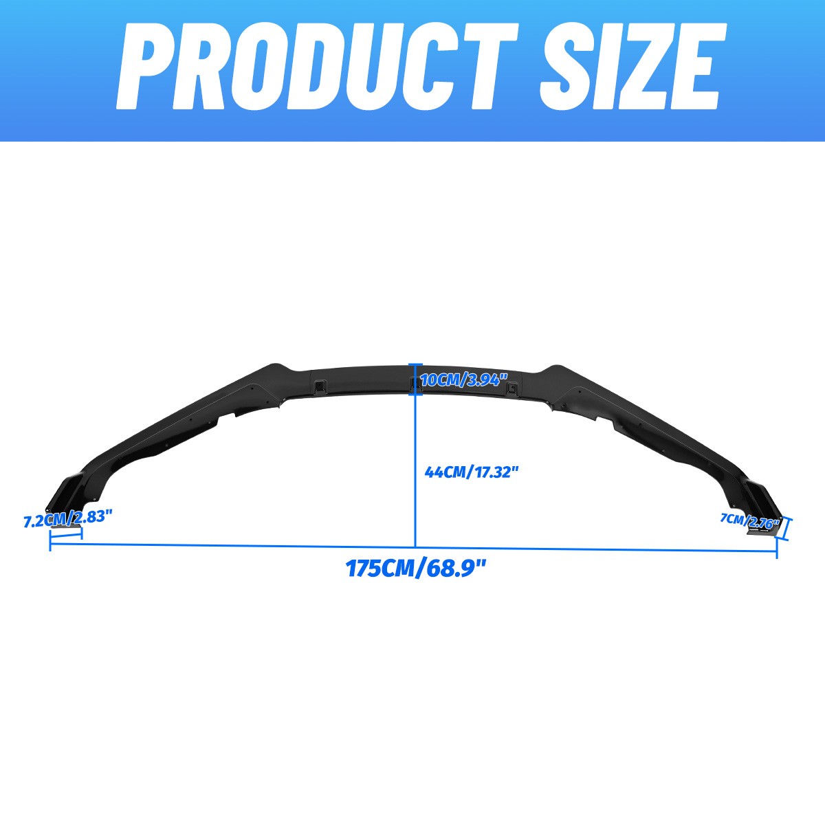 For Subaru BRZ 2013-2015 2016 Front Bumper Lip Spoiler Splitter Body Kit Black