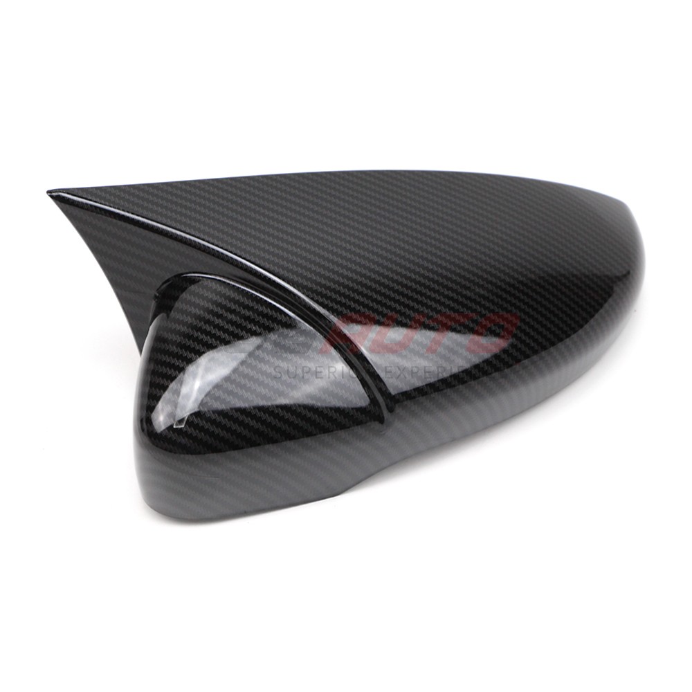 For VW Jetta Passat CC 09-17 Carbon Fiber Side Mirror House Cover Trim With Turn