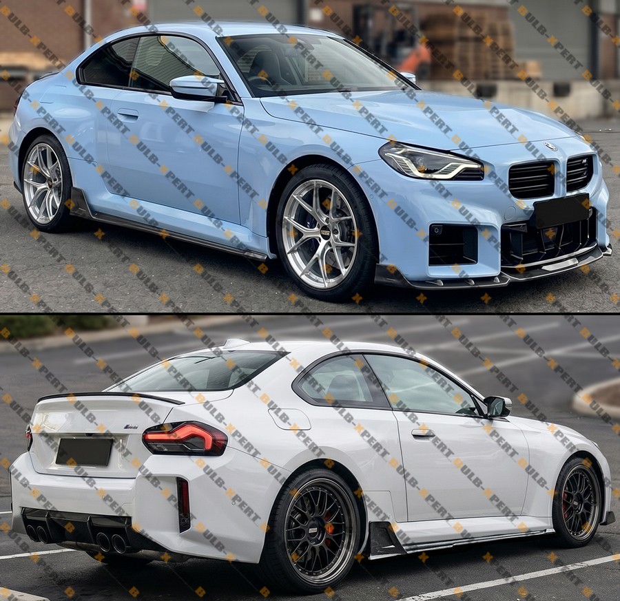 For 2023-26 BMW G87 M2 CTM Winglet Style Real Carbon Fiber Side Skirt Extension