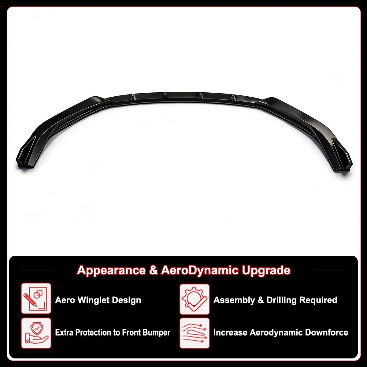 For Lexus IS250 IS350 IS300 F-Sport 14-16 Carbon Style Front Bumper Lip Splitter
