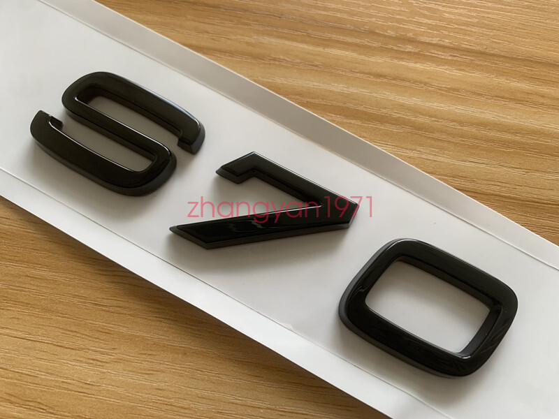 Glossy Black ” S70 ” Number Letters Rear Trunk Emblem Badge For Volvo S70