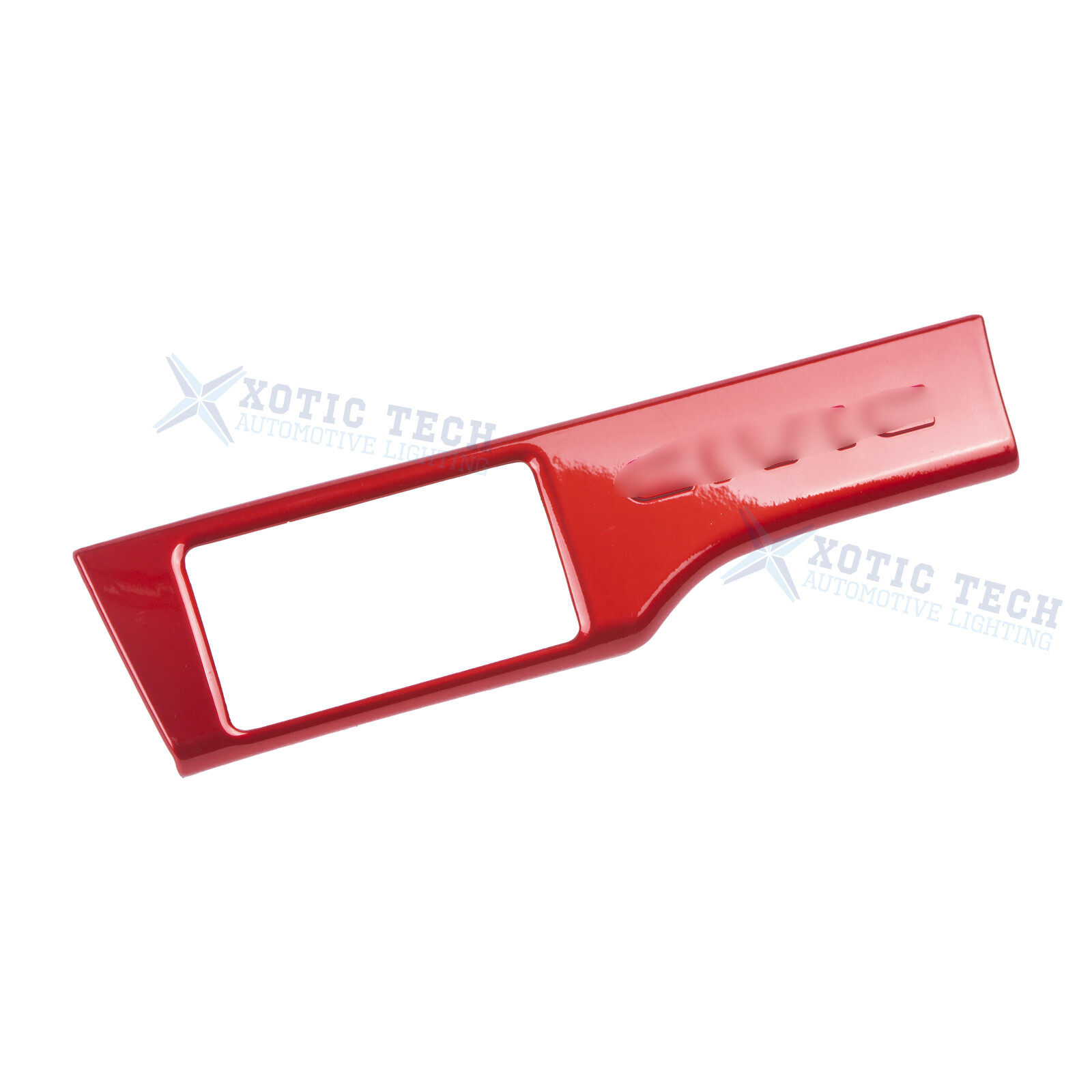 1X Red Racing Headlight Switch Button Cover Trim For Honda Civic 10th 2016-2021