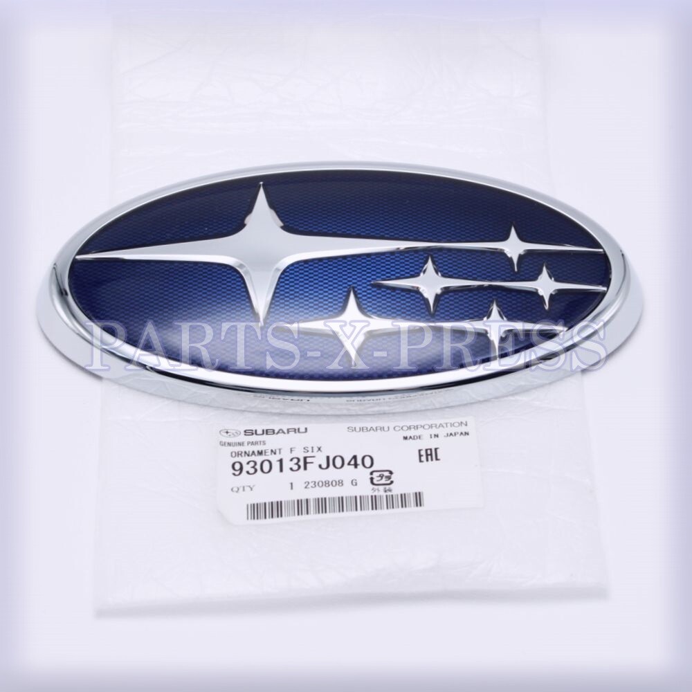 OEM GENUINE SUBARU CROSSTREK IMPREZA FRONT GRILLE HOOD EMBLEM 6 STAR 93013-FJ040