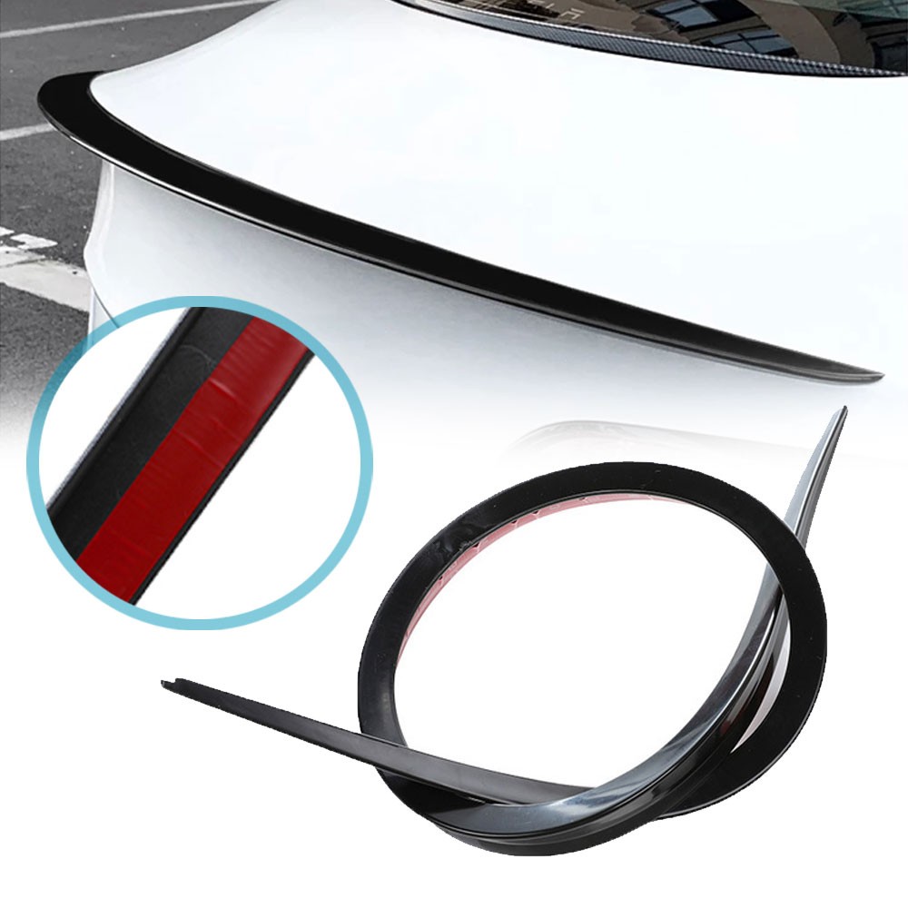 1x Universal Strip Sticker Accessories Car Roof Trunk Spoiler Rear Wing Lip 1.2M