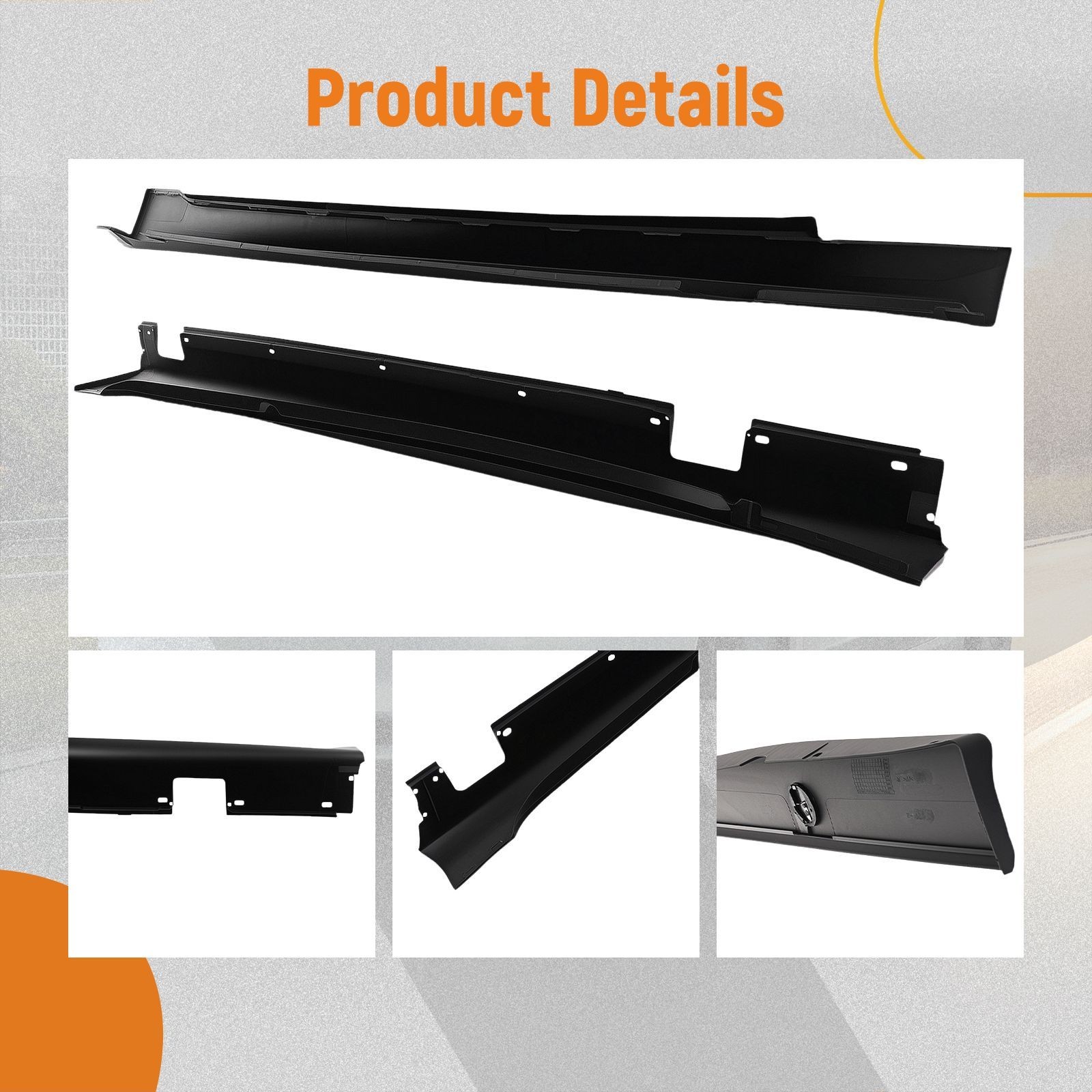 Side Skirt Diffuser Extensions for BMW E36 M3 Style 1992-1998 1999 ABS Plastic