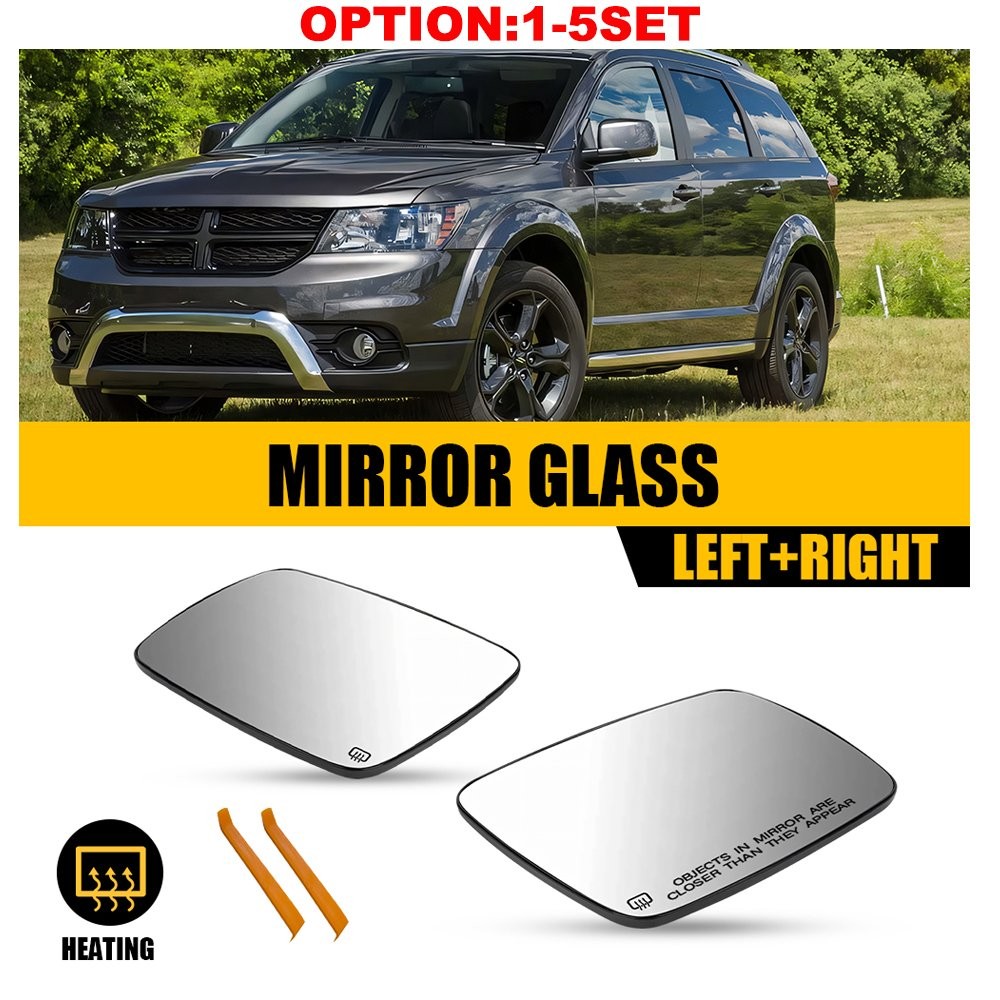 Left Right Side View Mirror Glass For 2009-2020 Dodge Journey Heated 68045693AA
