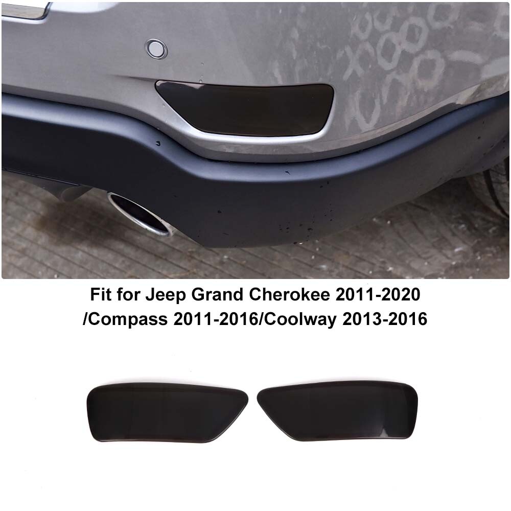 For 2011-2013 Jeep Grand Cherokee Smoked Taillight Rear Fog Turn Lamp Cover Trim