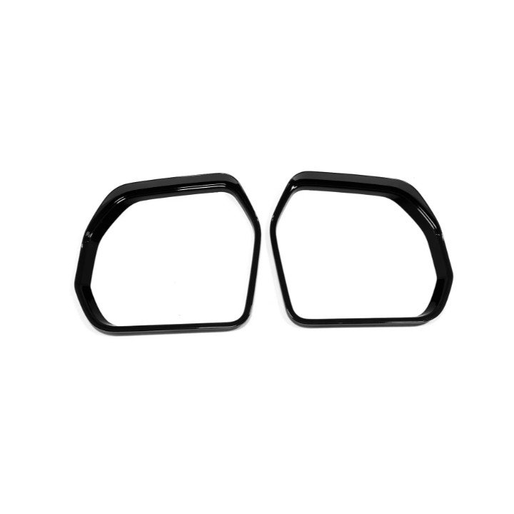 For Toyota Tundra 2022-2026 Bright black Side Rain Eyebrow Trim 2pcs