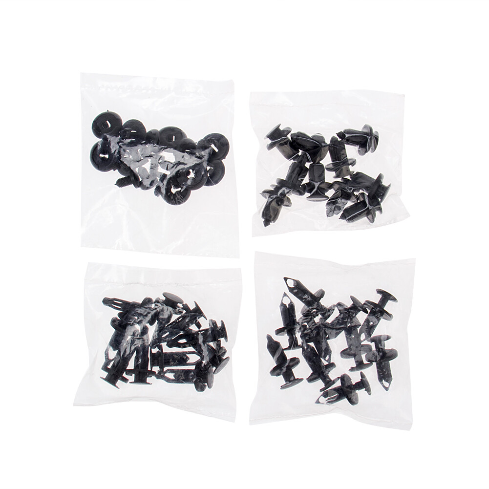 40X Car Body Rivet Push Pin Bumper Fender Retainer Trim Moulding Clips Parts Kit