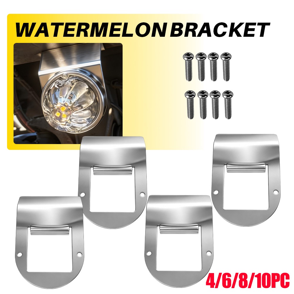 4-10x Stainless Steel Bracket Upper Mounting For Truck Trailer Watermelon Light