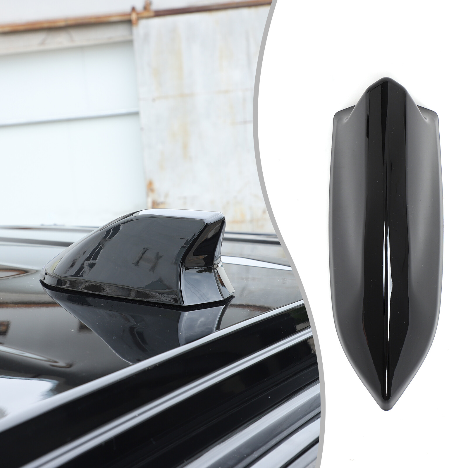 Roof Shark Fin Antenna Glossy Black Cover Trim For Hummer EV 2023 2024 2025-2026