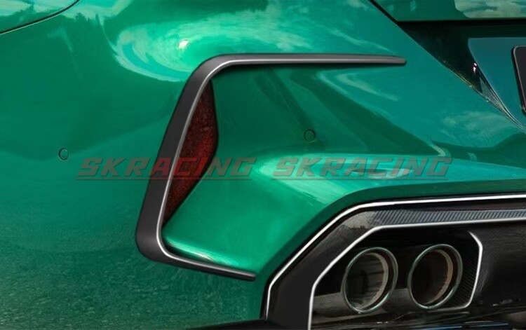 Carbon Fiber/Gloss Black/Unpainted Rear Side Canards Fins for BMW M8 F91 F92 F93
