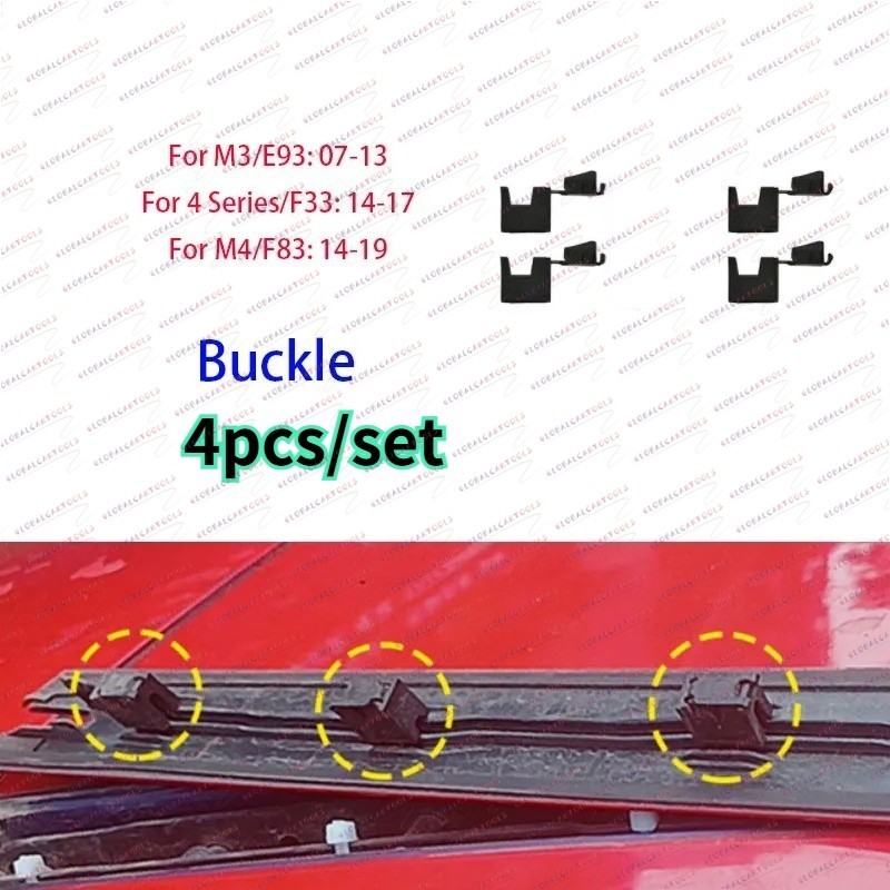 1Set Convertible Roof Top Hinge Cover For BMW M3 M4 3 E93 4 F33 F83 2007-2019