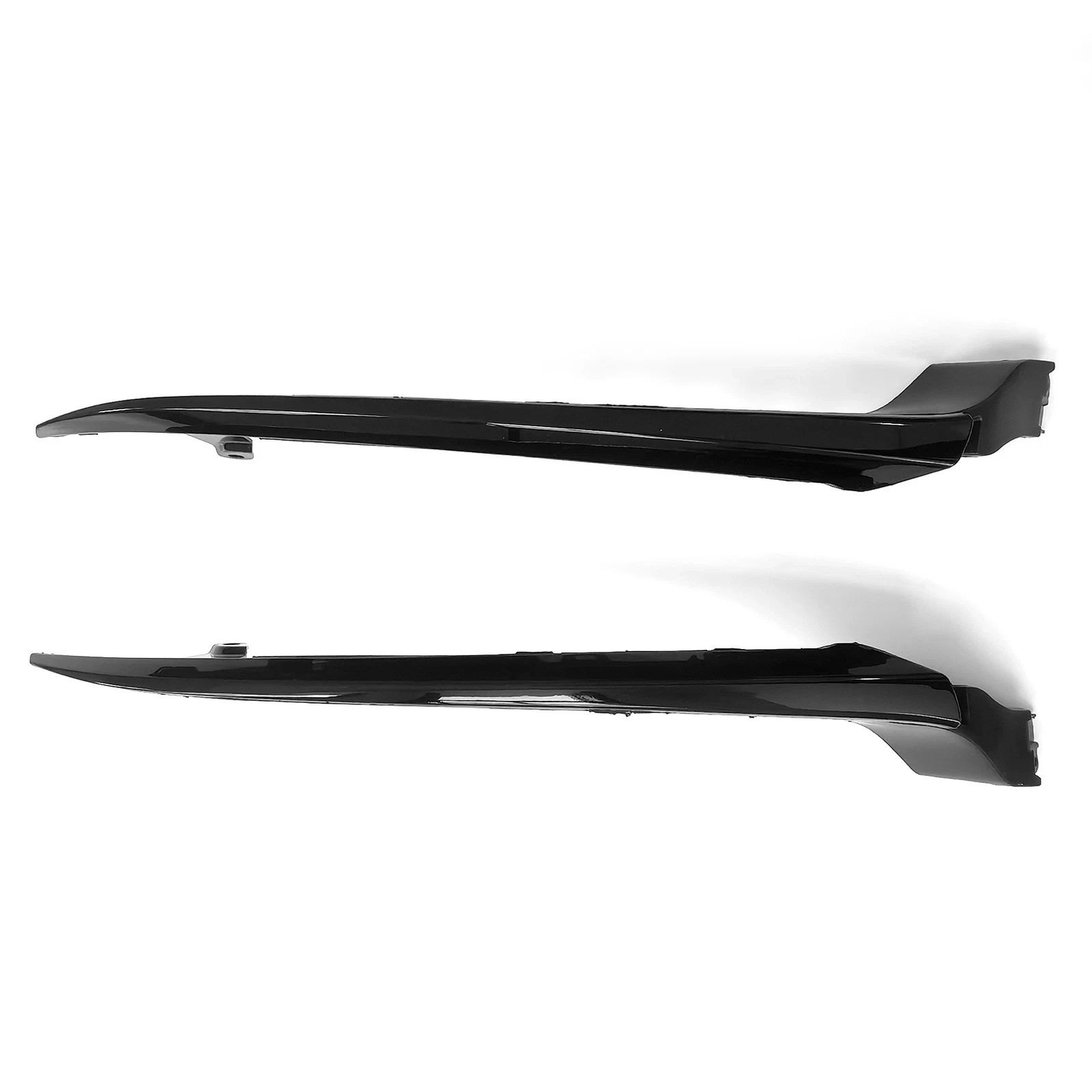 For 2018-2020 Honda Accord Front Bumper Headlight Trim Molding Gloss Black