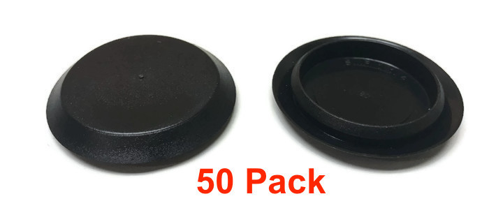 50 1-1/4″ Inch Black Plastic FLUSH MOUNT HOLE PLUG – Sheet Metal Auto Body Panel