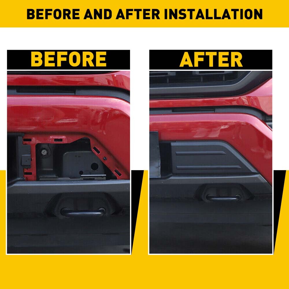 Set Front Bumper Guards Inserts Pads End Caps Cover Trim For Ford F150 2021-2023