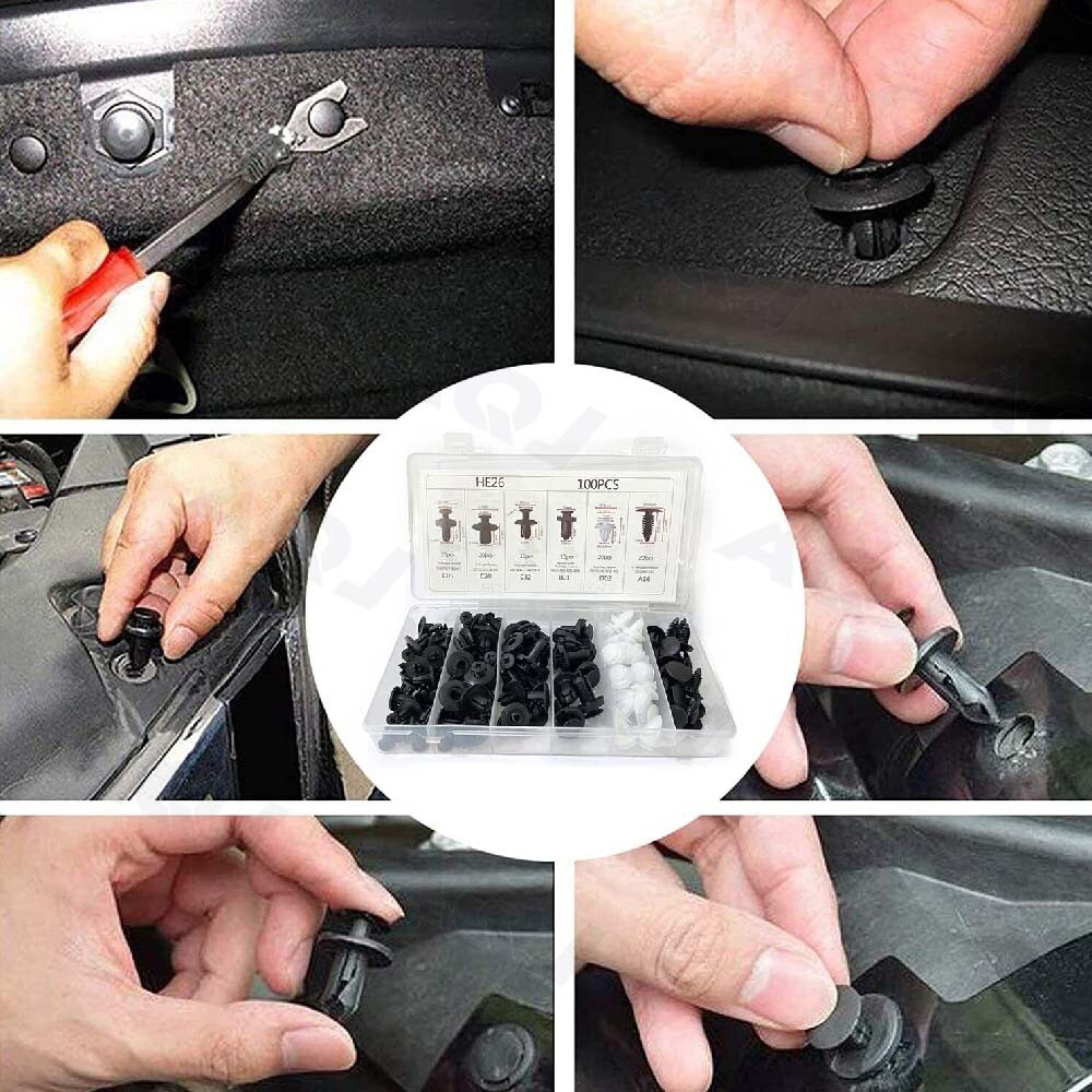 Car Bumper Body Parts Rivet Molding Retainer Push-Pin Clip Trim/Assortments Kit