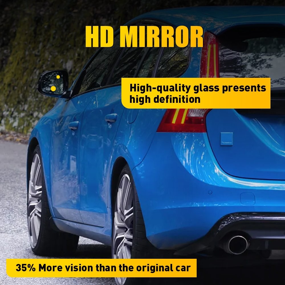 Driver Passenger Mirror Glass w/ Heated For Volkswagen CC 2009-2017 Passat 2012
