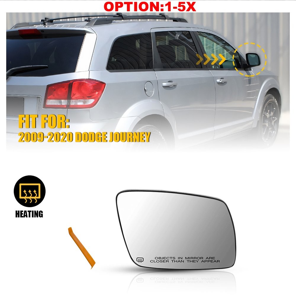 Mirror Glass Passenger Right Side Heated Backing Plate For 2009-20 Dodge Journey