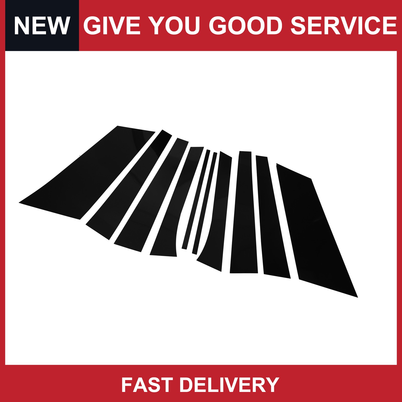Door Pillar Window Trim for Buick Enclave 2007-2014 Black
