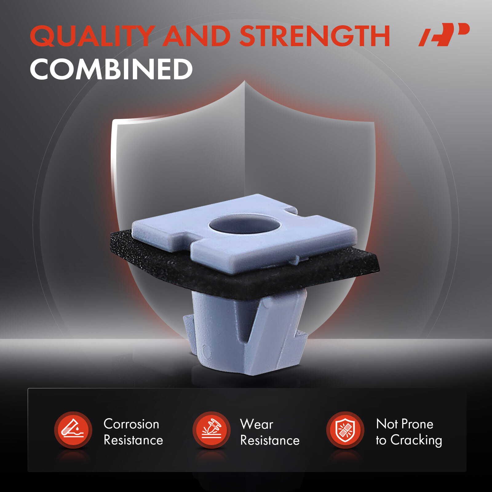 A-Premium 50Pcs 11mm Nylon Wheel Arch Moulding Clip with Sealer for Kia Seltos
