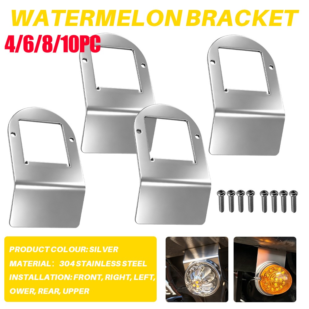 4-10x Stainless Steel Bracket Upper Mounting For Truck Trailer Watermelon Light