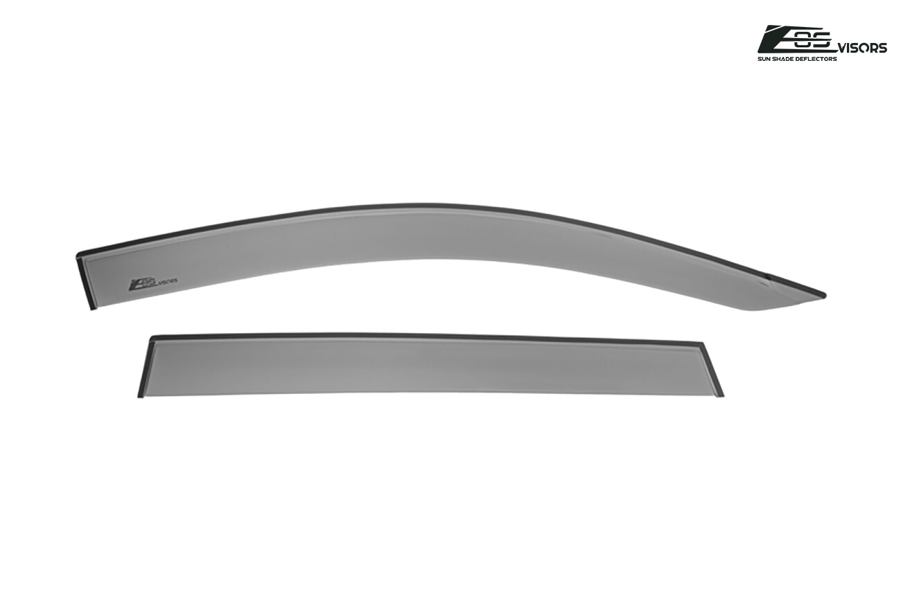 EOS Visors For 06-12 Toyota Rav4 JDM Tape-On Side Window Vent Rain Deflectors