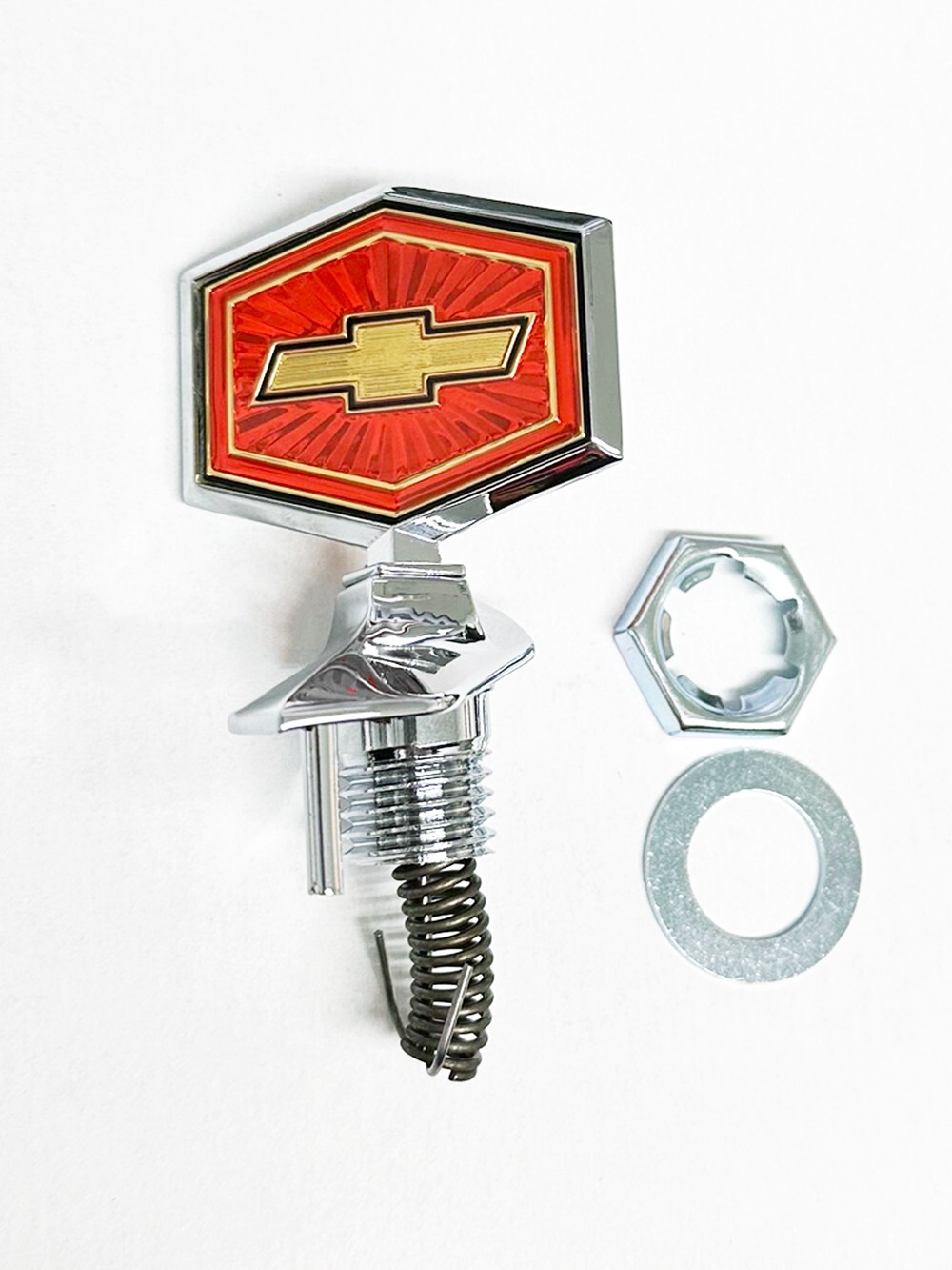 1980-87 El Camino 1981-1983 Malibu Stand Up Hood Ornament Emblem Repro with HDW
