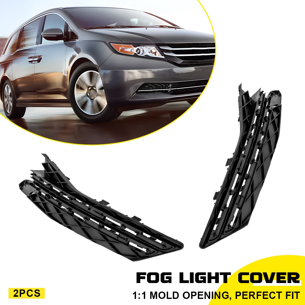 Front Bumper Fog Light Cover For Honda Odyssey 2014-17 Driver & Passenger 1-5SET