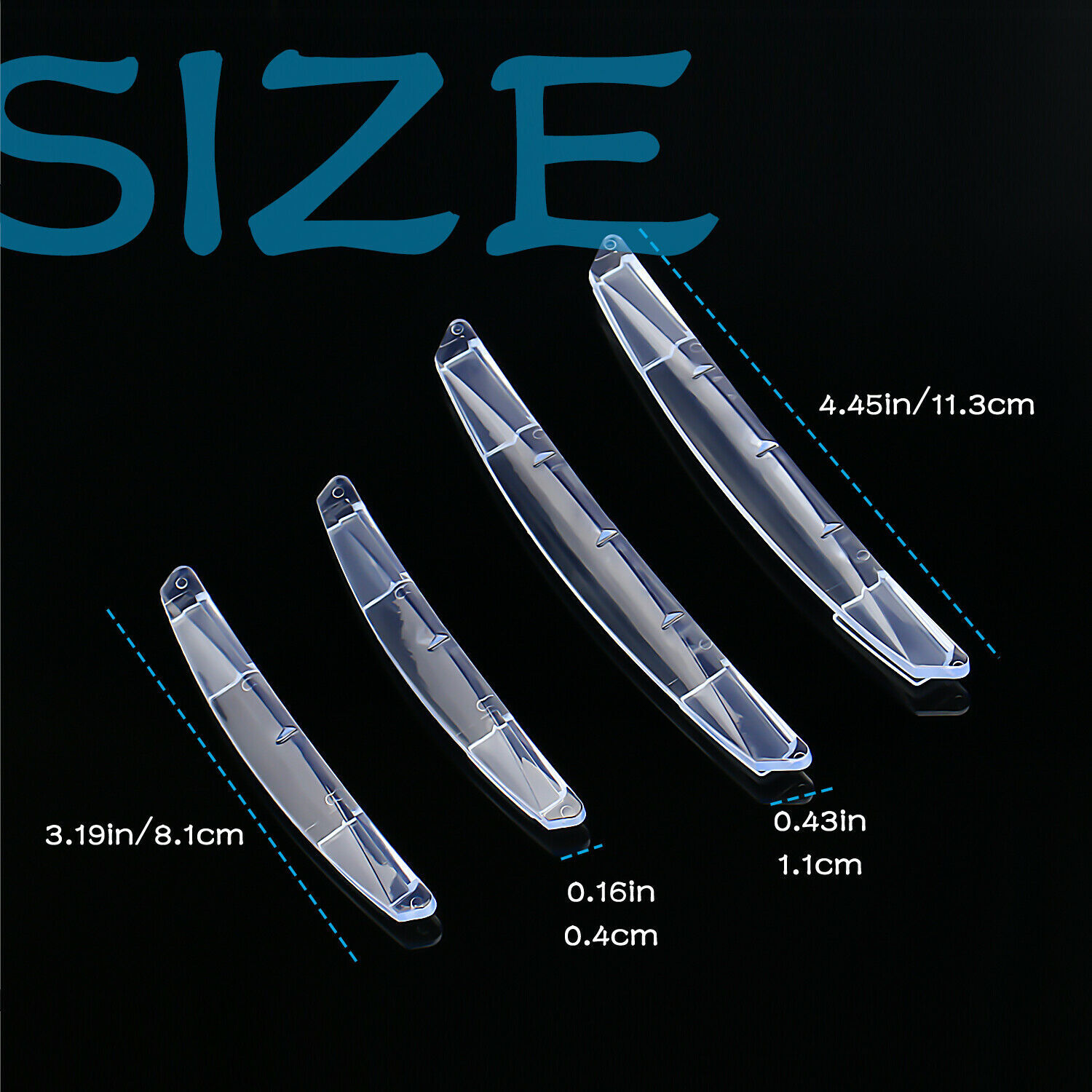4x Clear Car Door Edge Scratch Anti-collision Protector Guard Strip Accessories
