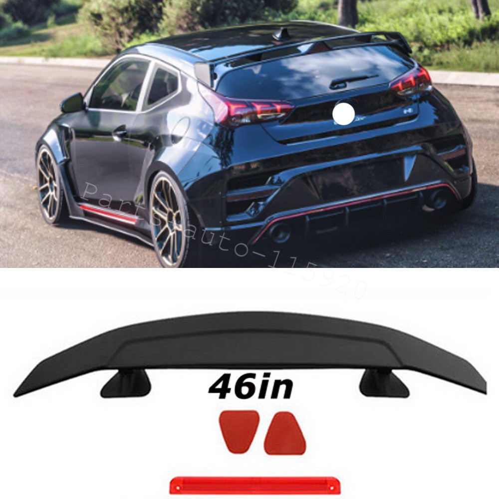 Matte Black 46″Rear Roof Window Trunk Spoiler Wing Lip For Hyundai Veloster
