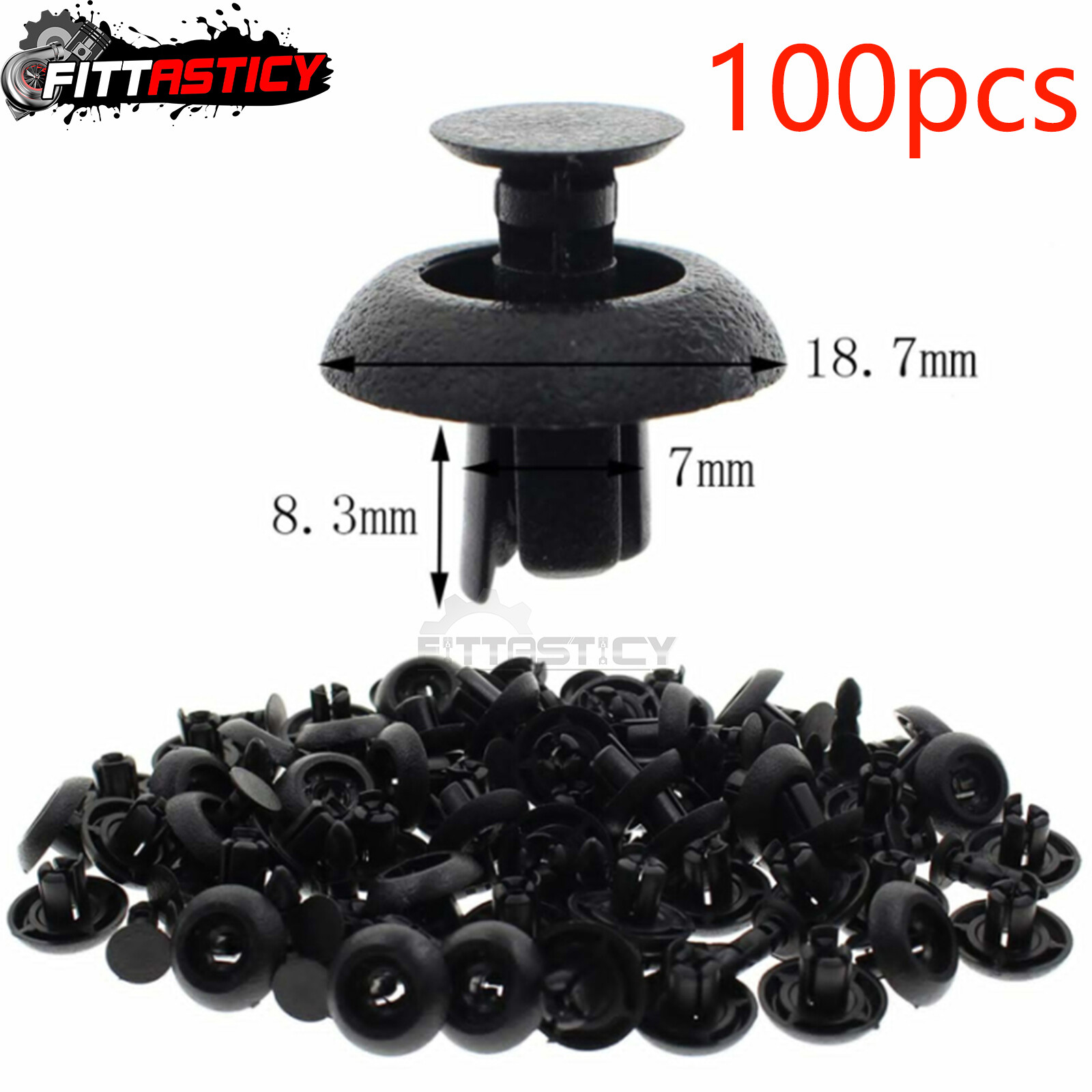 100pcs NEW Engine Cover Grille Bumper Retainer Clip For Toyota/Lexus 90467-07211