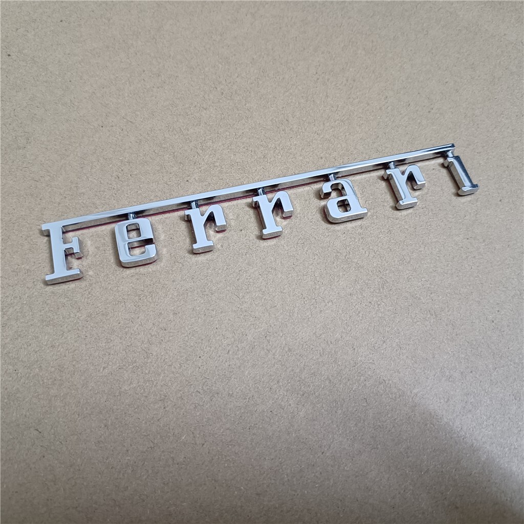 2XFerrari Manifold Badge Emblem Sliver Modify(15cm*2.05cm)