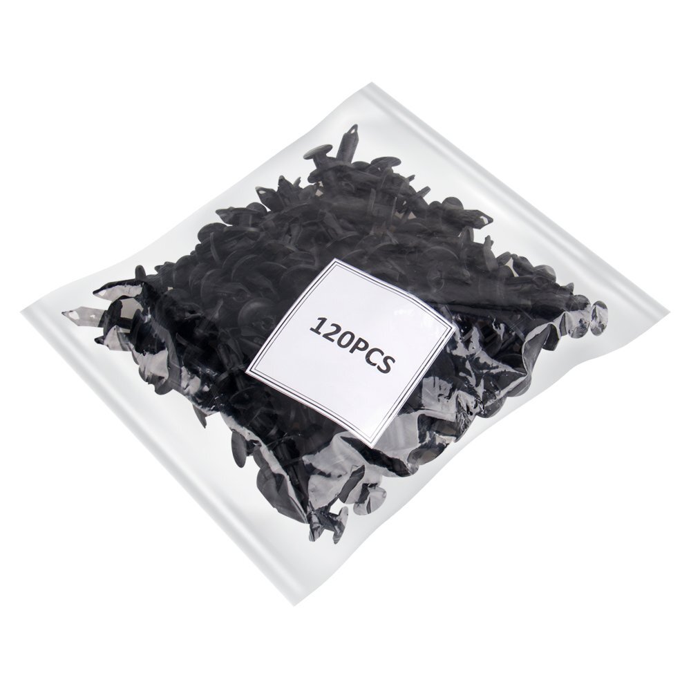 120pcs Nylon Push Type Retainer Clips 8mm Hole for GM 21030249 Chrysler 6503598