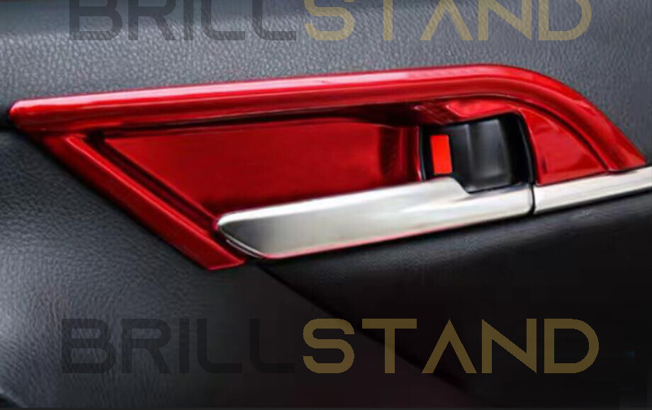 For Toyota Camry 2018-2024 Red ABS Inner Door Handle Cover Trim Accessories